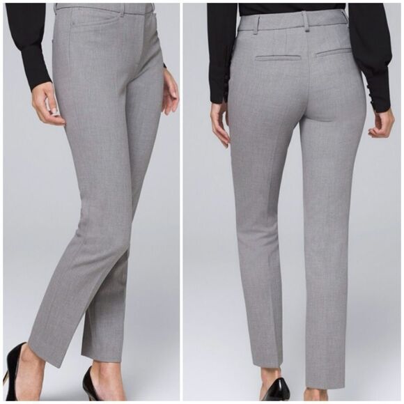 Pantalon Jambes Fines Stretch Gris Bruyère White House Black Market - Taille 8 - Neuf Sans étiquettes